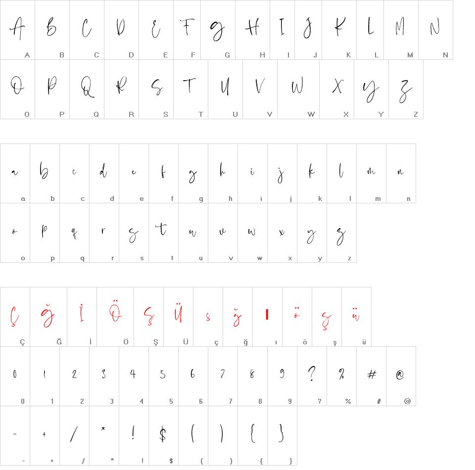 Bostya font